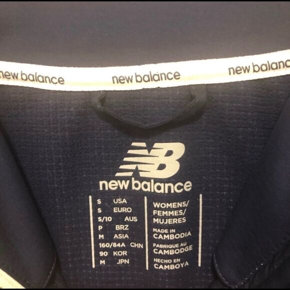 J Crew with New Balance Navy Blue Full Zip Jacket - Picture 2 of 7